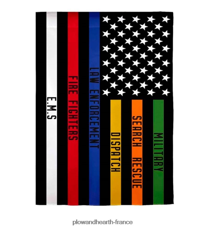 drapeau en daim de jardin à ligne mince Plow & Hearth 8642F6308 cour et jardin