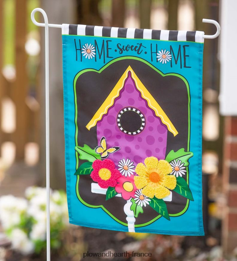 marguerite nichoir applique drapeau de jardin Plow & Hearth 8642F6579 cour et jardin
