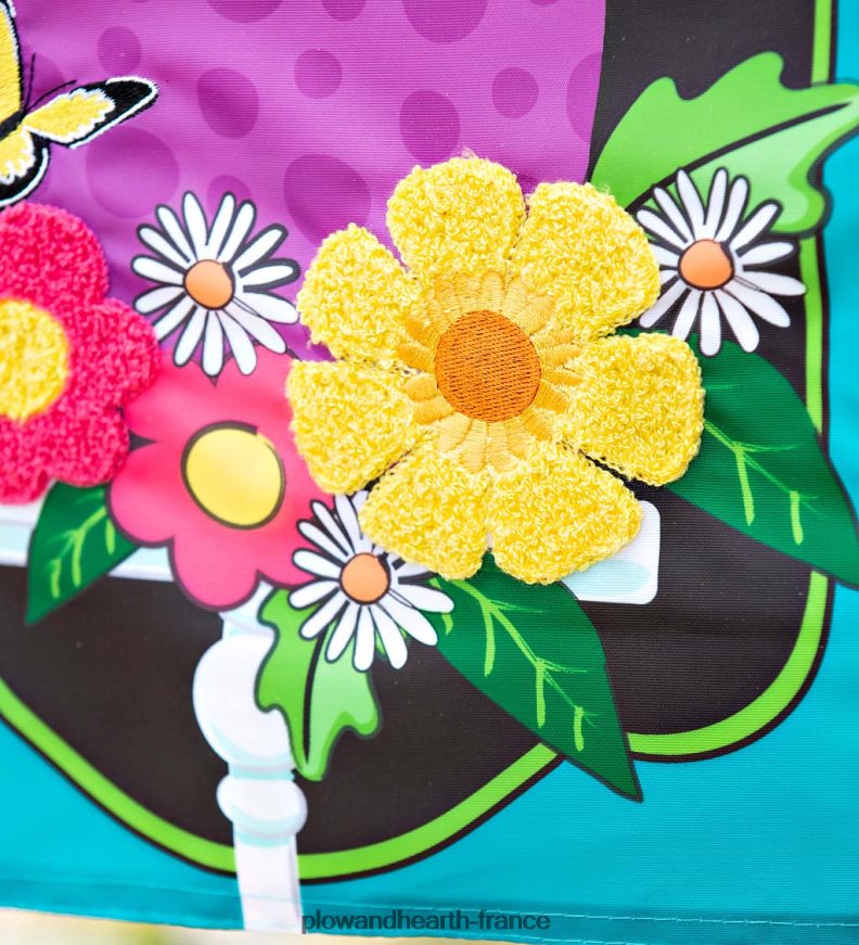 marguerite nichoir applique drapeau de jardin Plow & Hearth 8642F6579 cour et jardin