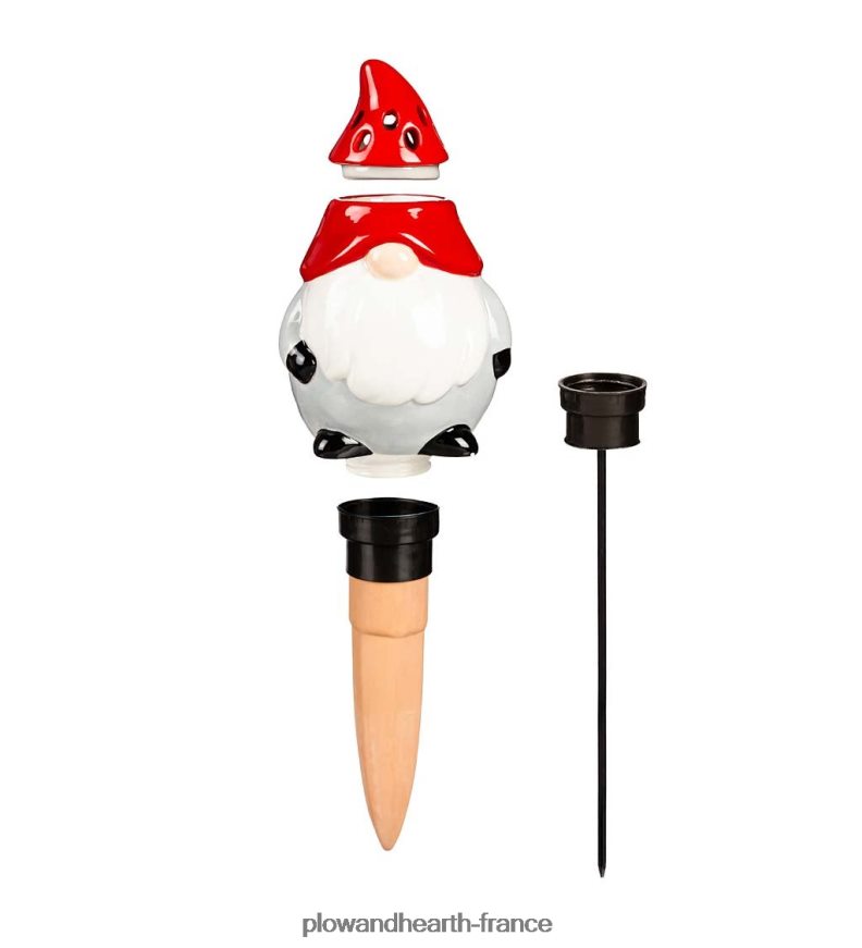 Piège à mouches des fruits et moucherons tout-en-un en céramique avec globe d'arrosage - champignon Plow & Hearth 8642F6905 cour et jardin