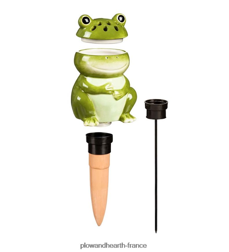 Piège à mouches des fruits et moucherons tout-en-un en céramique avec globe d'arrosage - champignon Plow & Hearth 8642F6905 cour et jardin