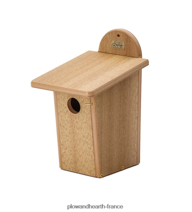 maison d'oiseau bleu en bois de poly recyclé Plow & Hearth 8642F6874 cour et jardin