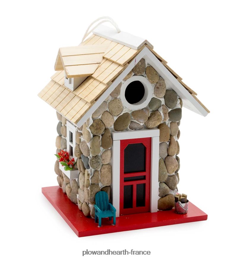 nichoir en pierre Plow & Hearth 8642F6858 cour et jardin