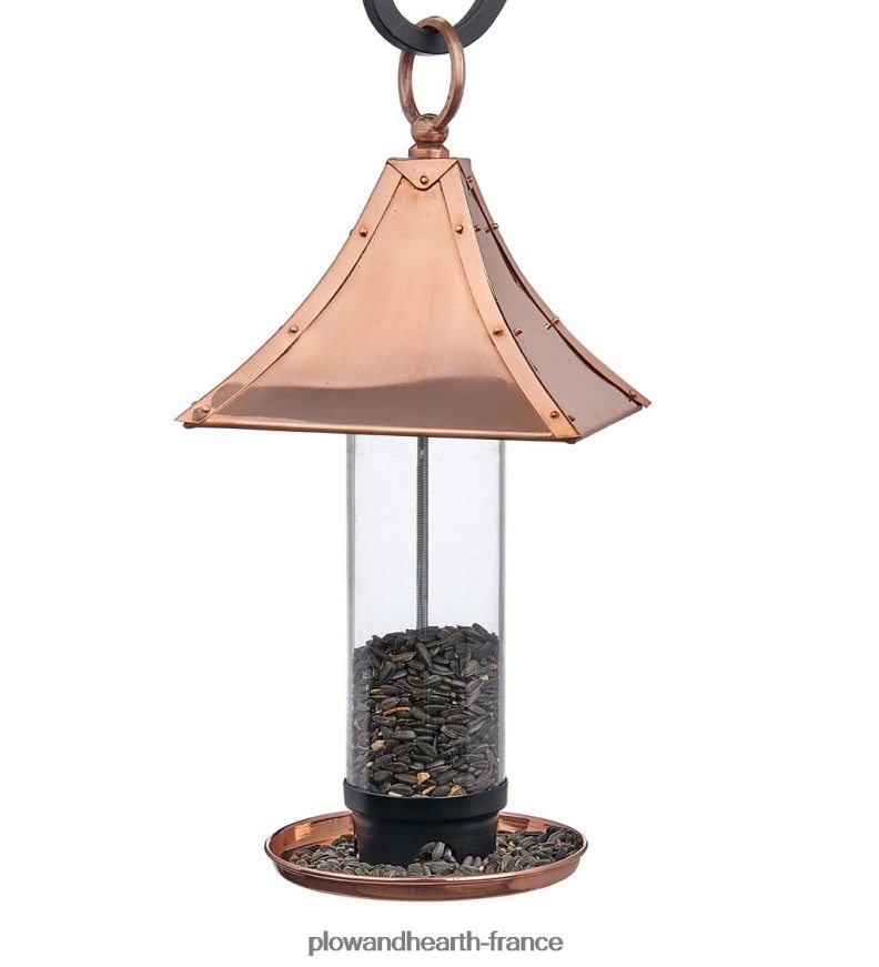 Mangeoire à oiseaux en cuivre Palazzo Plow & Hearth 8642F6741 cour et jardin