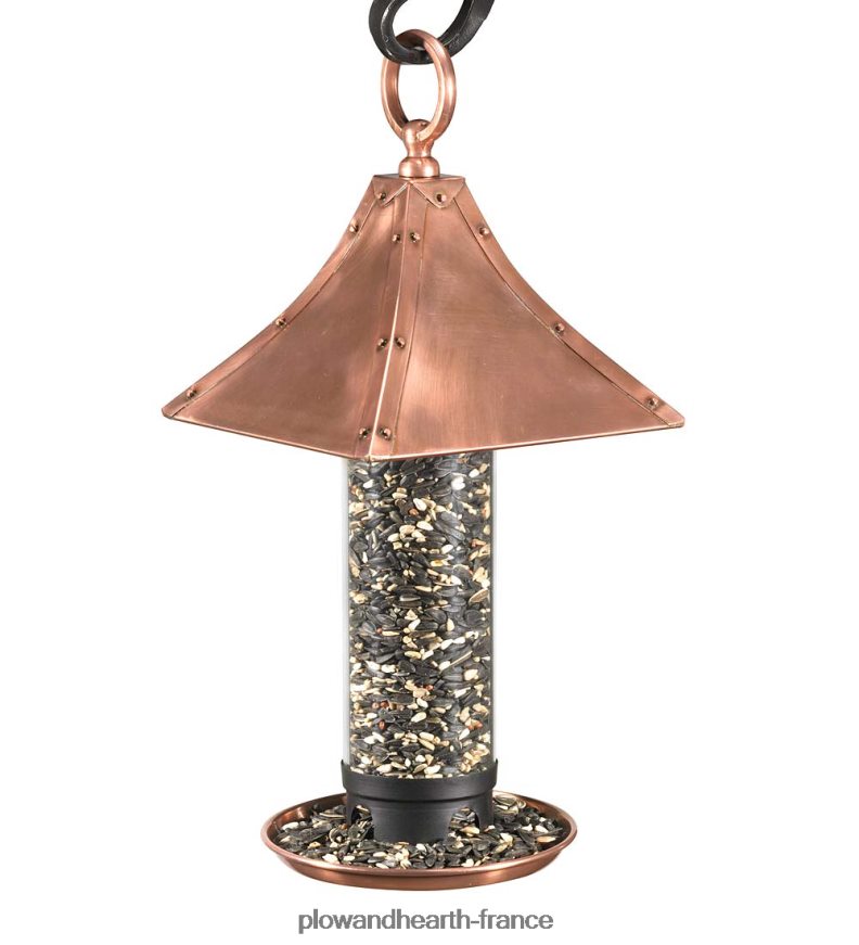 Mangeoire à oiseaux en cuivre Palazzo Plow & Hearth 8642F6741 cour et jardin
