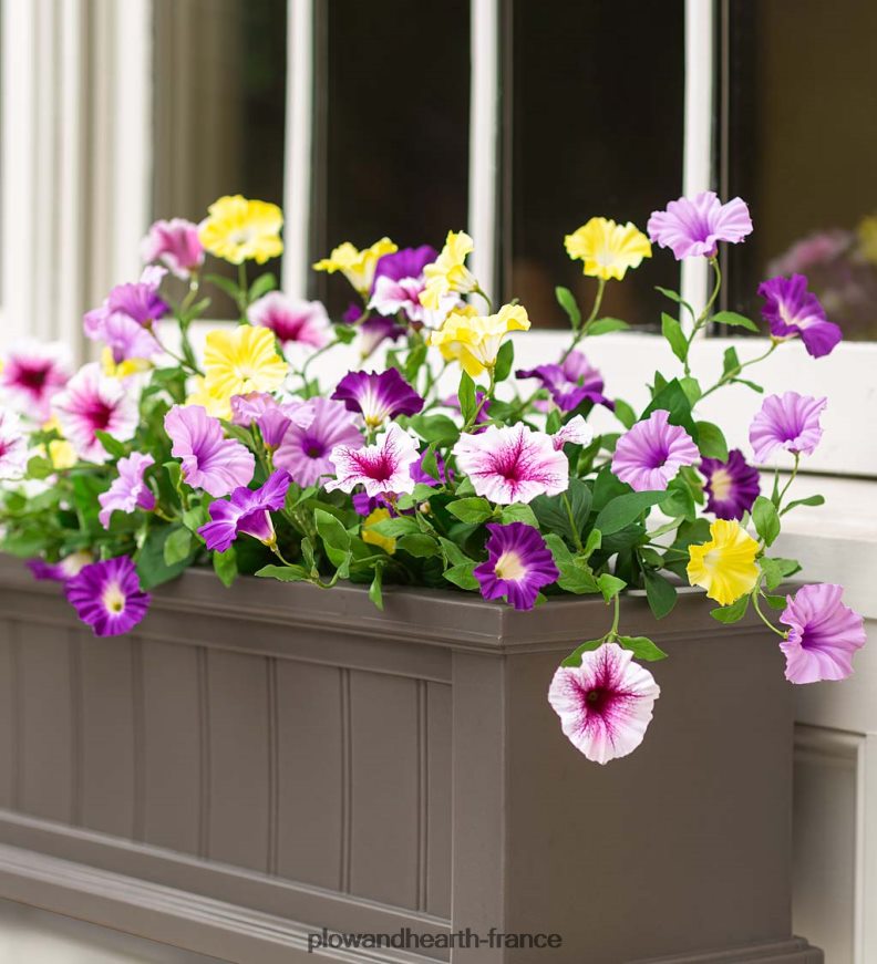 Jardinières à arrosage automatique Lexington avec supports de suspension Plow & Hearth 8642F6925 cour et jardin