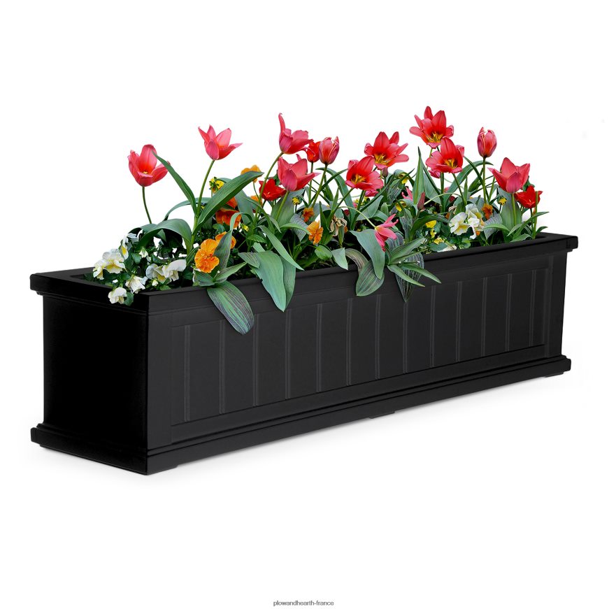 Jardinières à arrosage automatique Lexington avec supports de suspension Plow & Hearth 8642F6925 cour et jardin