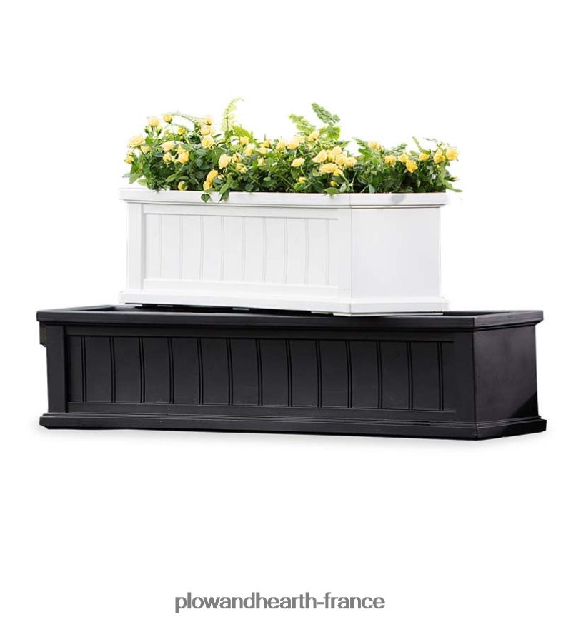 Jardinières à arrosage automatique Lexington avec supports de suspension Plow & Hearth 8642F6925 cour et jardin