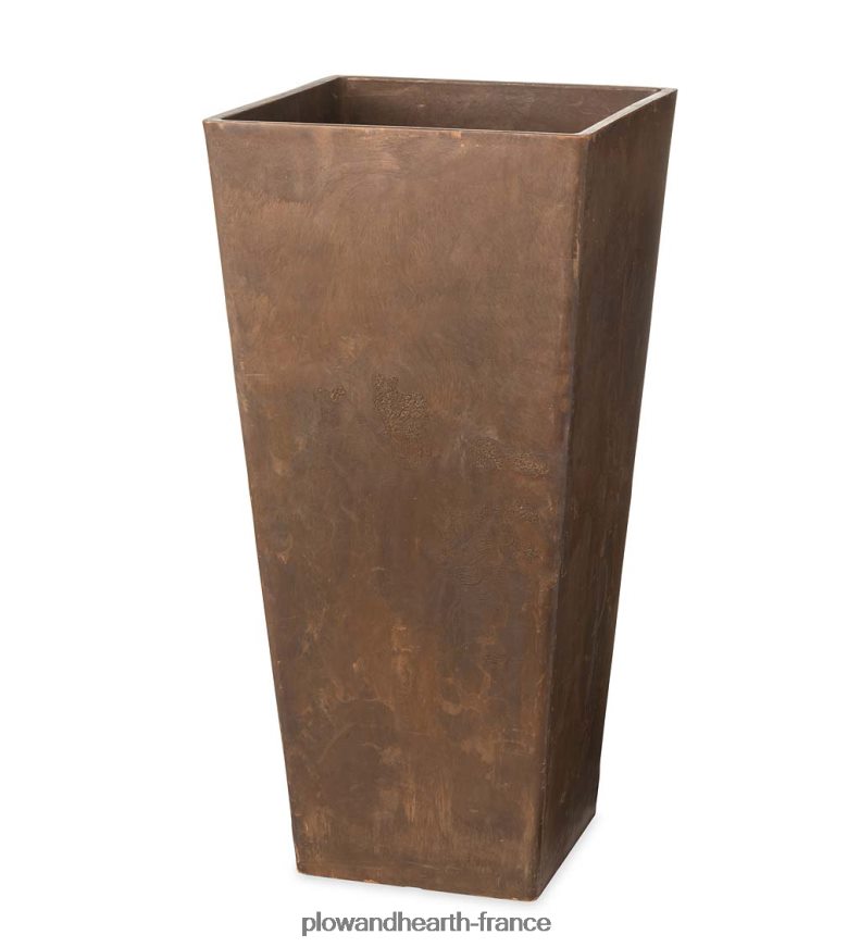 Jardinières en résine antigel Sussex en trois tailles Plow & Hearth 8642F6907 cour et jardin