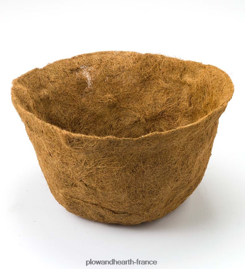 jardinière en métal sur pieds avec doublure en coco Plow & Hearth 8642F6914 cour et jardin