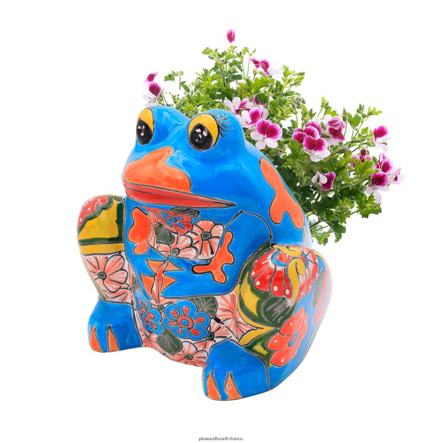 jardinière grenouille talavera multicolore Plow & Hearth 8642F6945 cour et jardin