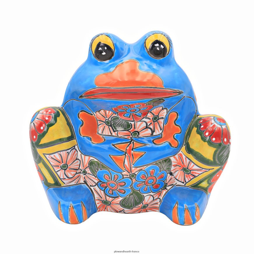 jardinière grenouille talavera multicolore Plow & Hearth 8642F6945 cour et jardin