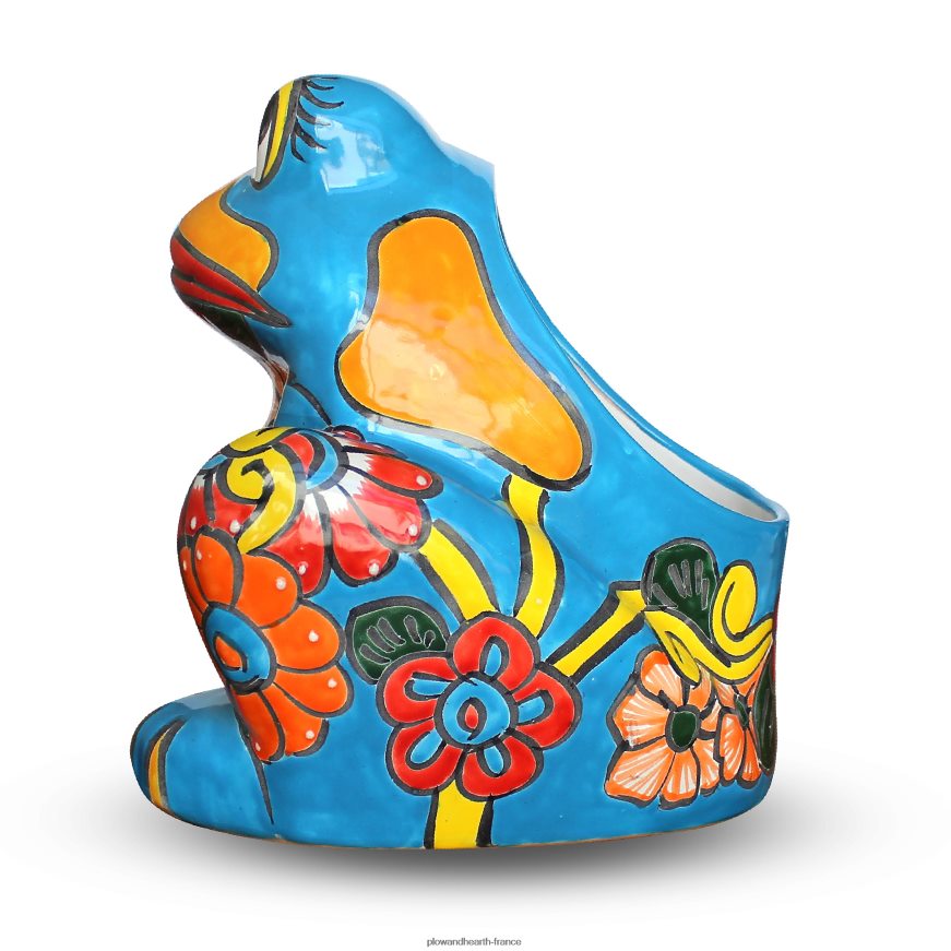 jardinière grenouille talavera multicolore Plow & Hearth 8642F6945 cour et jardin