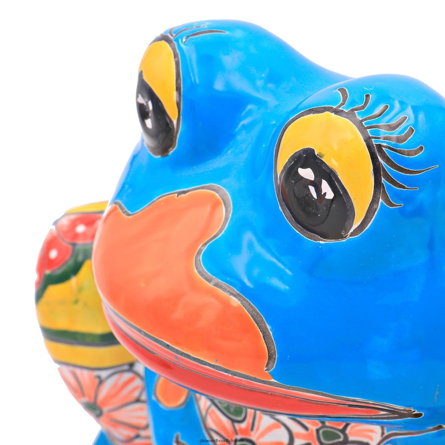 jardinière grenouille talavera multicolore Plow & Hearth 8642F6945 cour et jardin