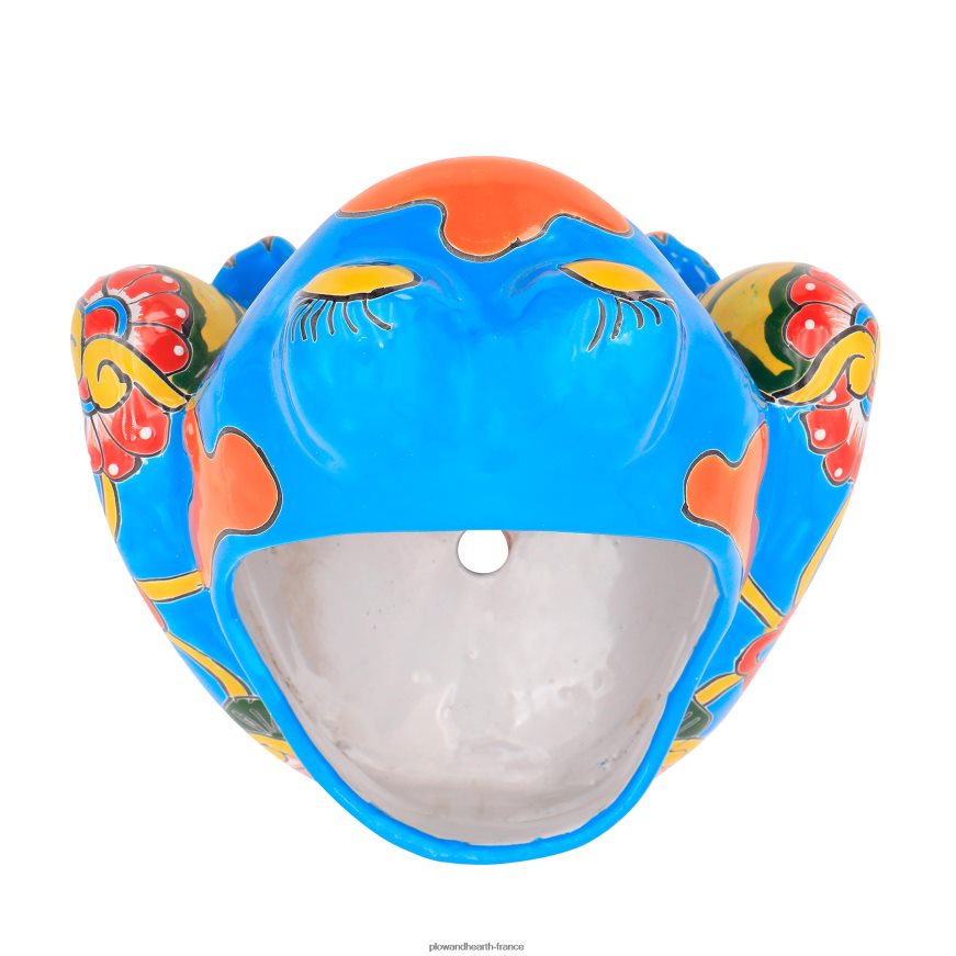 jardinière grenouille talavera multicolore Plow & Hearth 8642F6945 cour et jardin