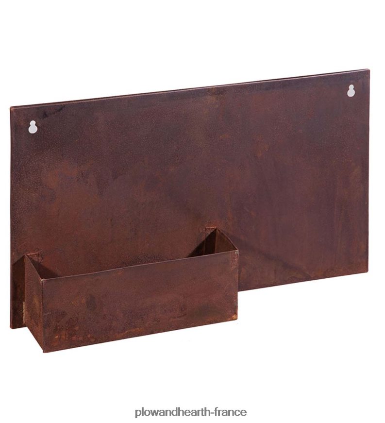 jardinière murale rouillée Plow & Hearth 8642F6967 cour et jardin