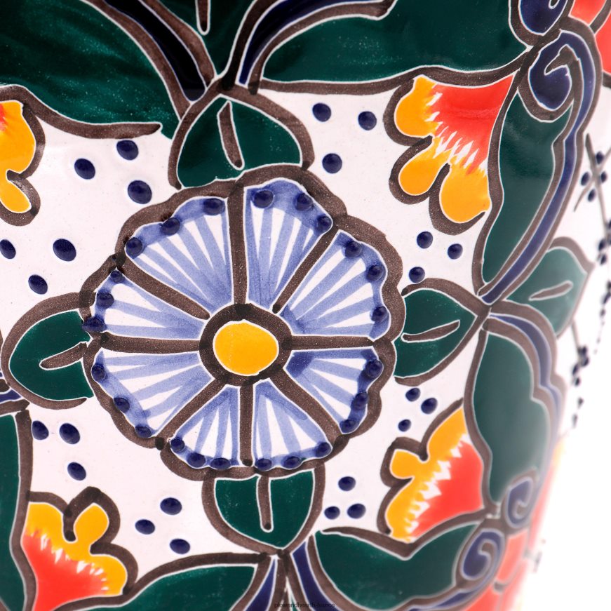 jardinière talavera blanche Plow & Hearth 8642F6971 cour et jardin