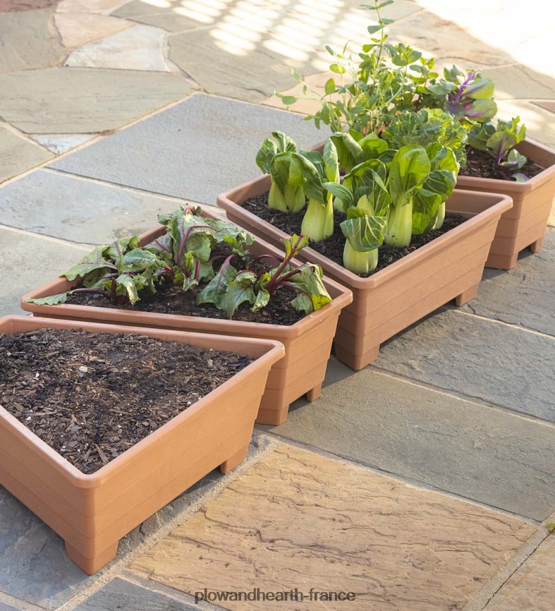 jardinières de conversion modulaires surélevées, ensemble de 4 Plow & Hearth 8642F6920 cour et jardin