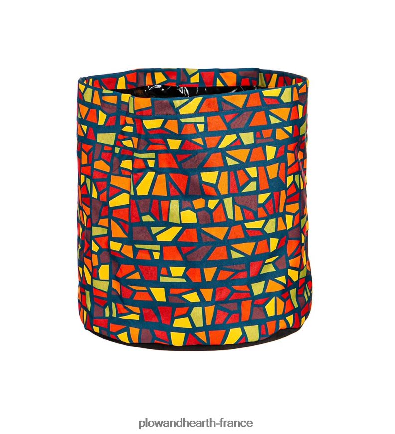 jardinières en tissu à motifs, lot de 3 - carreaux Plow & Hearth 8642F6961 cour et jardin