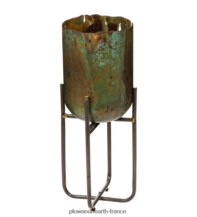 jardinières surélevées en métal vieilli, ensemble de 3 Plow & Hearth 8642F6924 cour et jardin