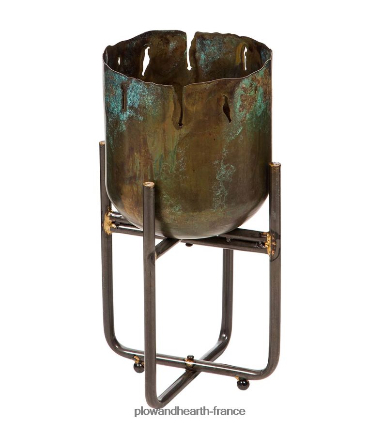 jardinières surélevées en métal vieilli, ensemble de 3 Plow & Hearth 8642F6924 cour et jardin