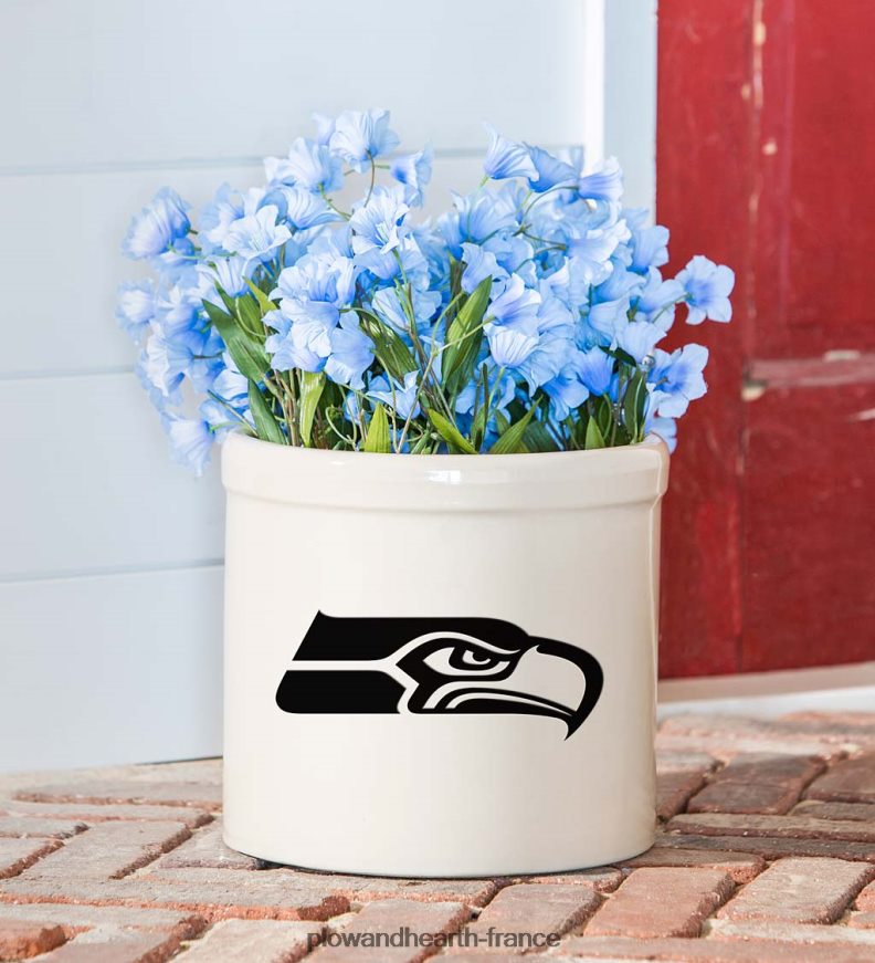pot en grès avec logo de l'équipe nfl - cardinaux de l'arizona Plow & Hearth 8642F6976 cour et jardin