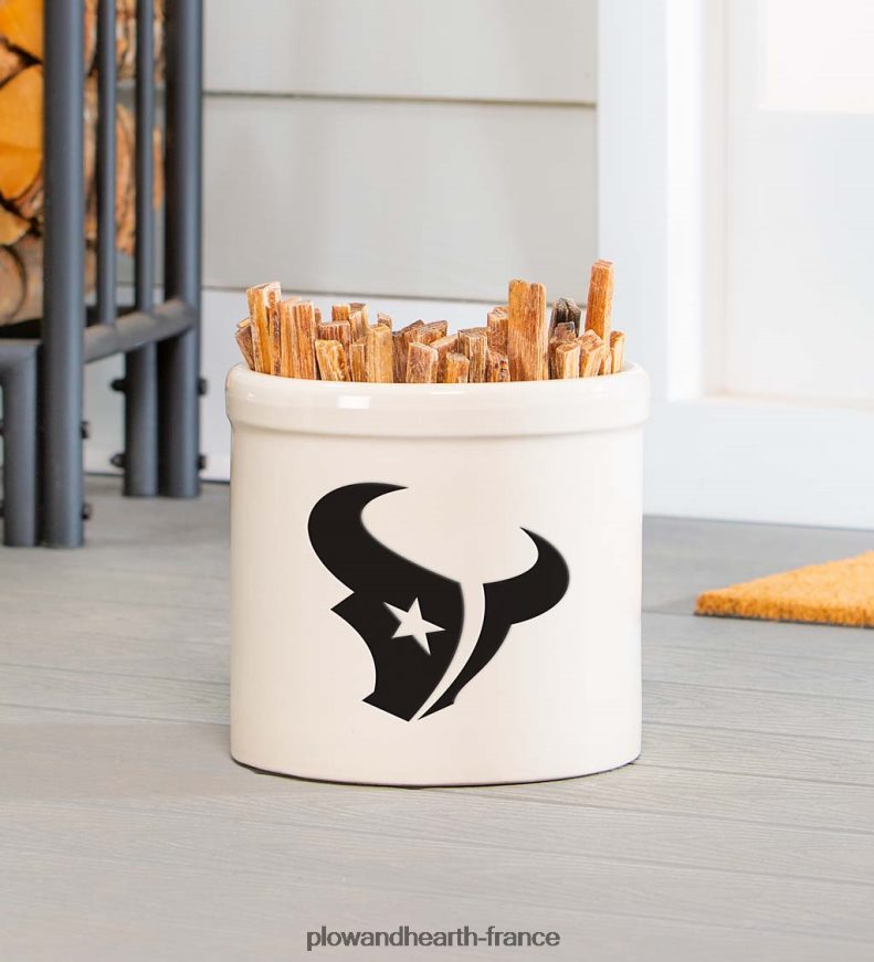 pot en grès avec logo de l'équipe nfl - cardinaux de l'arizona Plow & Hearth 8642F6976 cour et jardin