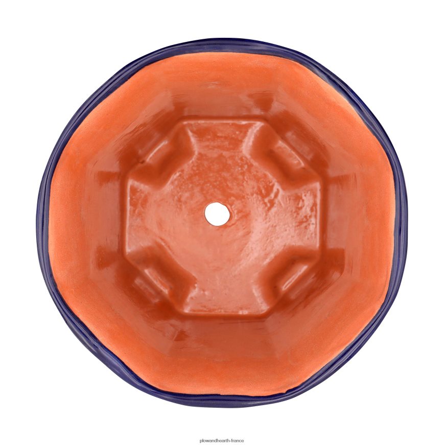 vase à fleurs talavera octogonal moyen Plow & Hearth 8642F6957 cour et jardin