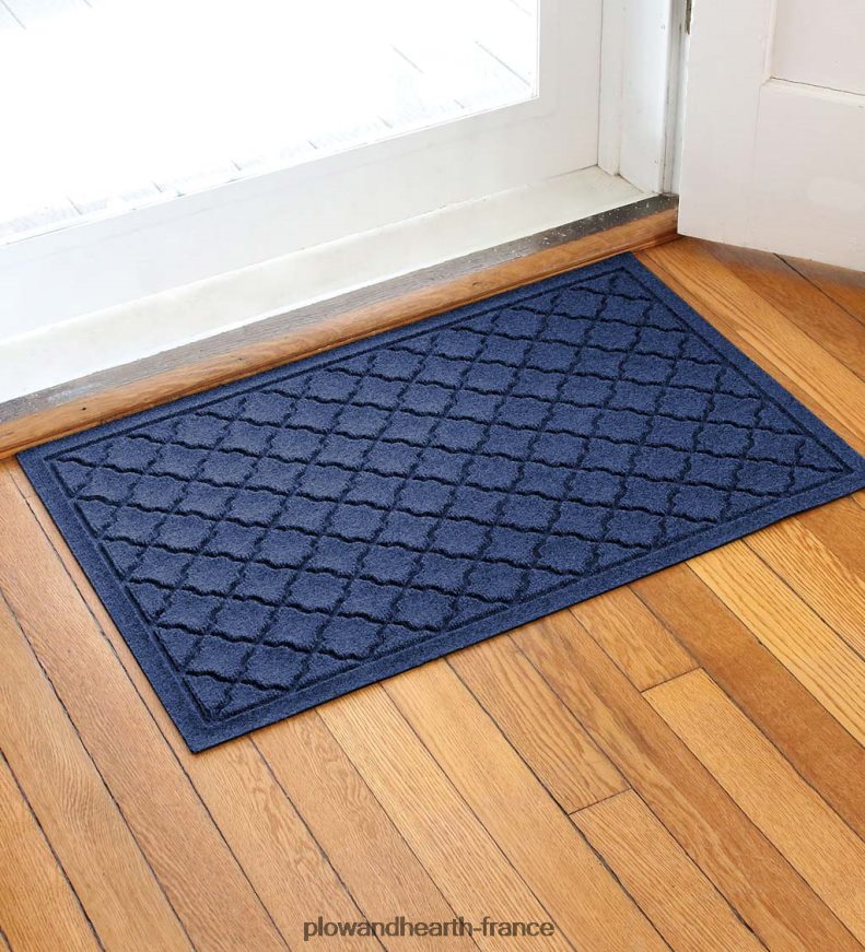 Paillasson géométrique intérieur/extérieur Waterhog Plow & Hearth 8642F61056 cour et jardin