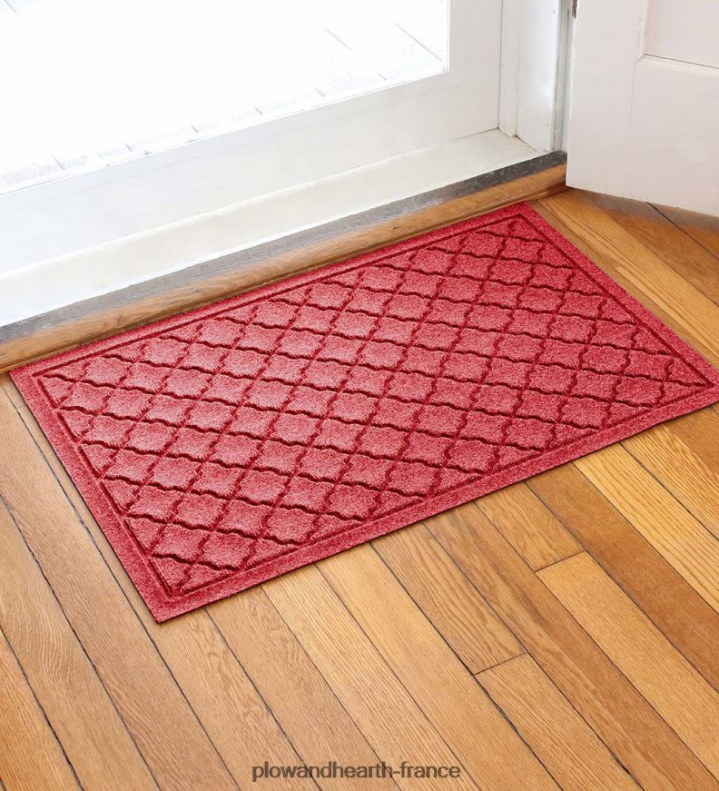 Paillasson géométrique intérieur/extérieur Waterhog Plow & Hearth 8642F61056 cour et jardin