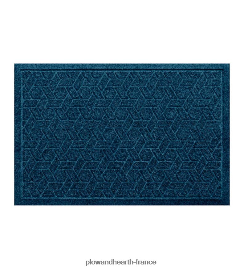 Paillasson tissé en canne lavable en machine Waterhog - granite Plow & Hearth 8642F61064 cour et jardin