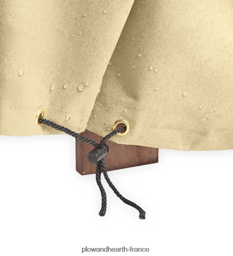 housse de canapé de luxe à siège profond - beige Plow & Hearth 8642F61028 cour et jardin