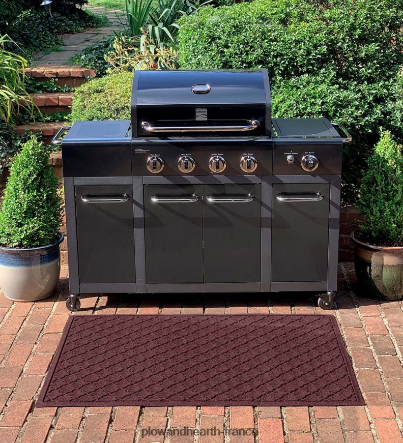 tapis de grill waterhog cordova - bordeaux Plow & Hearth 8642F61061 cour et jardin