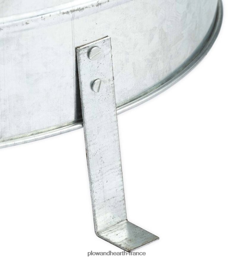 poubelle d'incinérateur de jardin/maison en métal galvanisé Plow & Hearth 8642F6990 cour et jardin