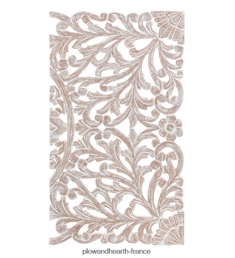 art mural floral lavé à la chaux à trois panneaux Plow & Hearth 8642F62134 meubles