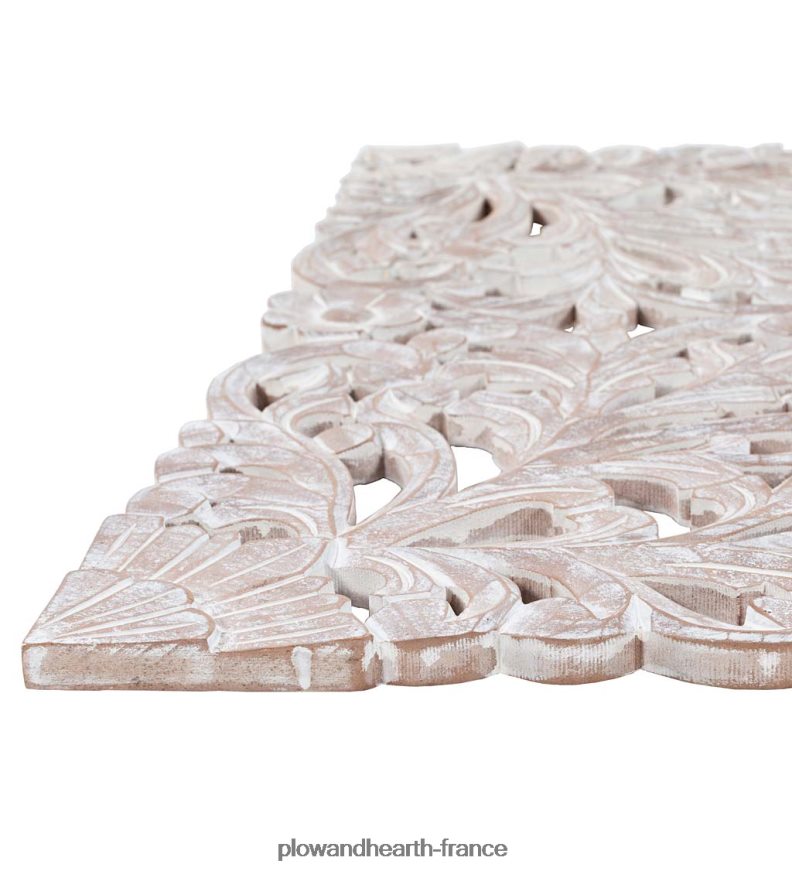 art mural floral lavé à la chaux à trois panneaux Plow & Hearth 8642F62134 meubles