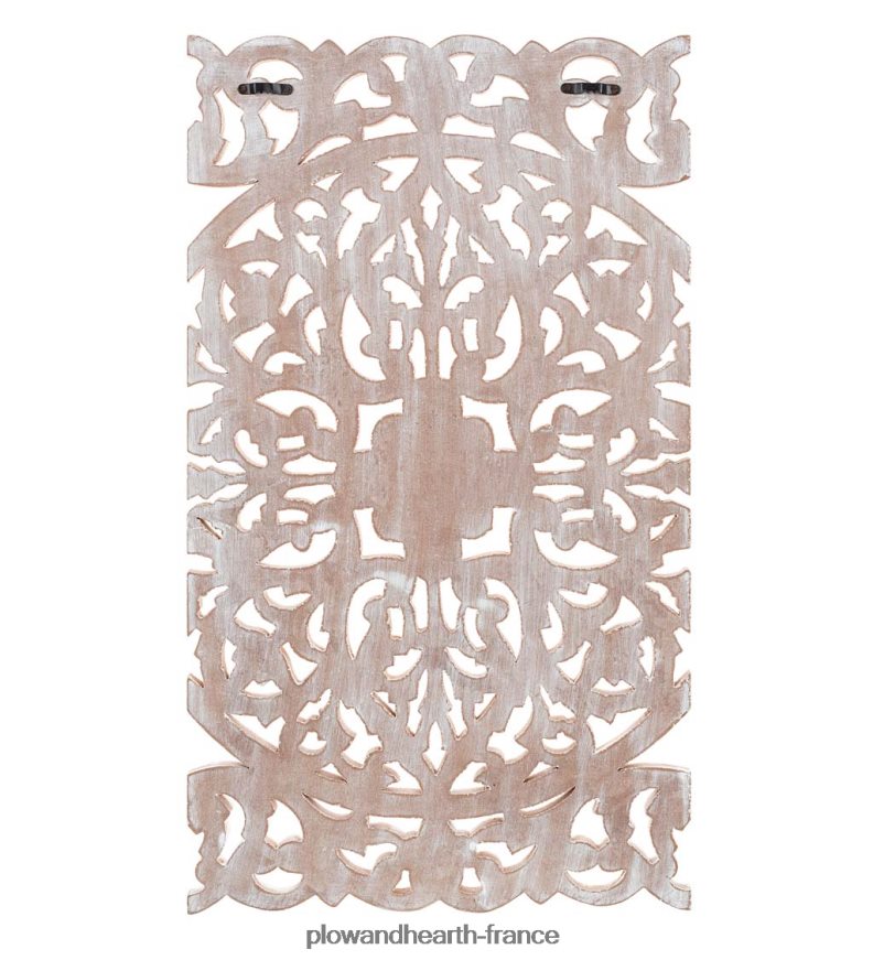 art mural floral lavé à la chaux à trois panneaux Plow & Hearth 8642F62134 meubles