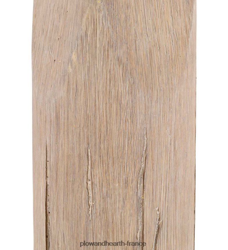 lampe de table en bois patiné avec abat-jour en lin naturel Plow & Hearth 8642F62125 meubles