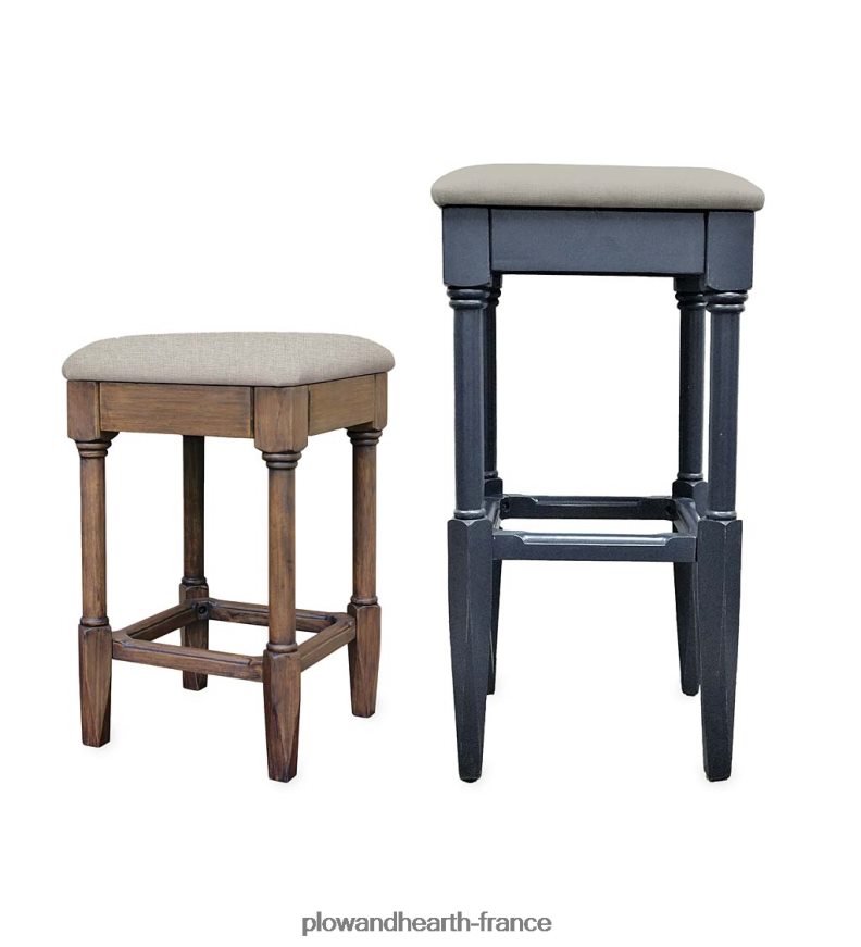 Laurel Ridge Farmhouse Collection Shelby comptoir et tabourets de bar sans dossier Plow & Hearth 8642F62106 meubles