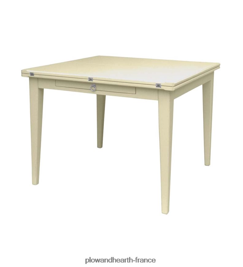 Table Shelby de la collection Farmhouse de Laurel Ridge avec feuilles dépliantes - cacao Plow & Hearth 8642F62099 meubles