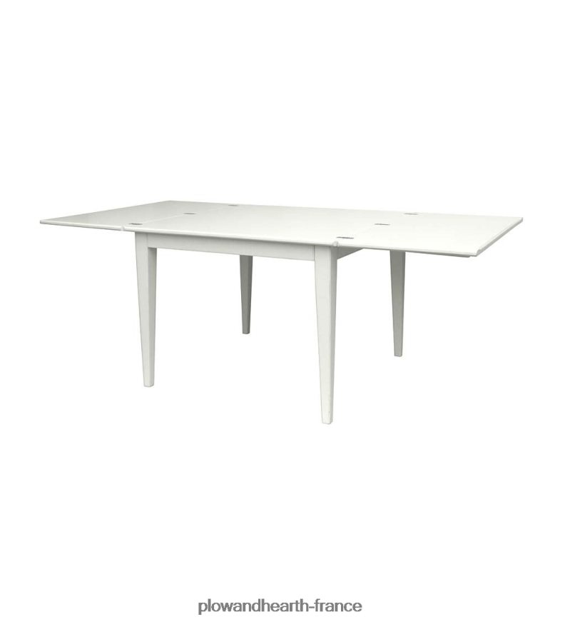 Table Shelby de la collection Farmhouse de Laurel Ridge avec feuilles dépliantes - cacao Plow & Hearth 8642F62099 meubles