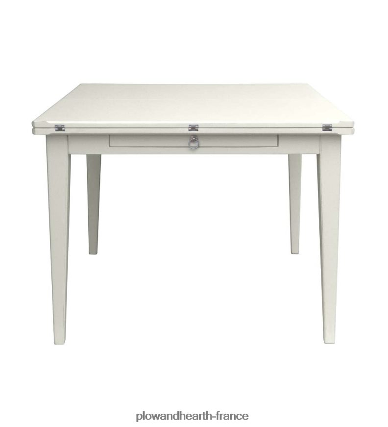 Table Shelby de la collection Farmhouse de Laurel Ridge avec feuilles dépliantes - cacao Plow & Hearth 8642F62099 meubles