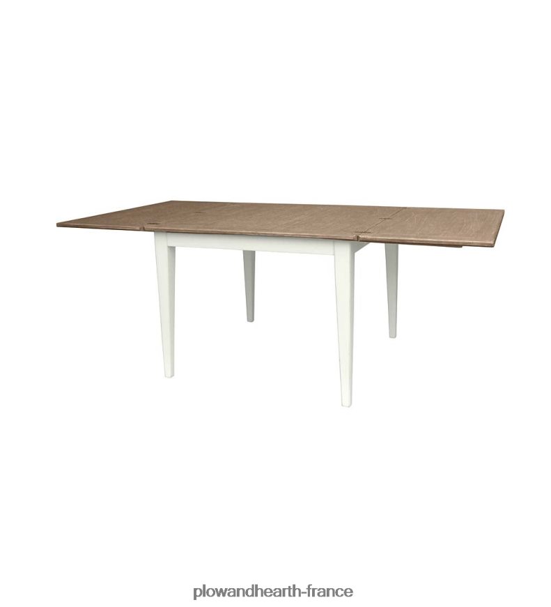 Table Shelby de la collection Farmhouse de Laurel Ridge avec feuilles dépliantes - cacao Plow & Hearth 8642F62099 meubles