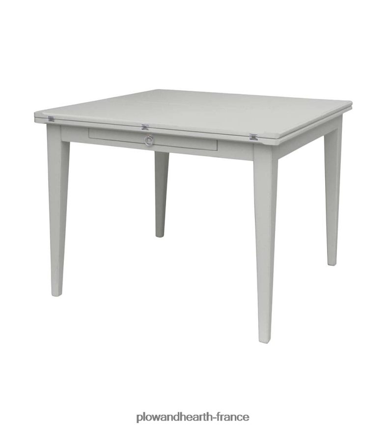 Table Shelby de la collection Farmhouse de Laurel Ridge avec feuilles dépliantes - cacao Plow & Hearth 8642F62099 meubles