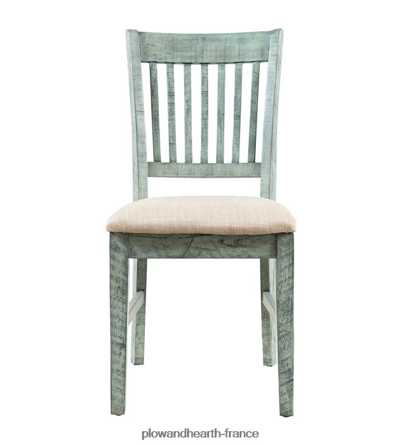 chaise à dossier à lattes chelsea - scrimshaw blanchi à la chaux Plow & Hearth 8642F62104 meubles