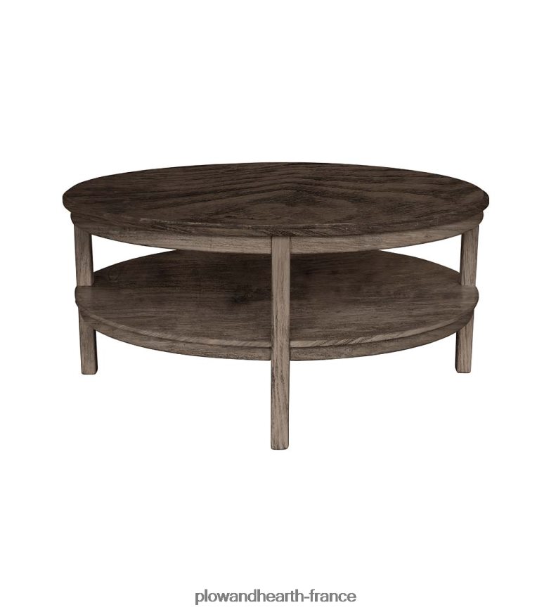 Table ronde Holden de la collection Farmhouse de Laurel Ridge - cacao Plow & Hearth 8642F62112 meubles