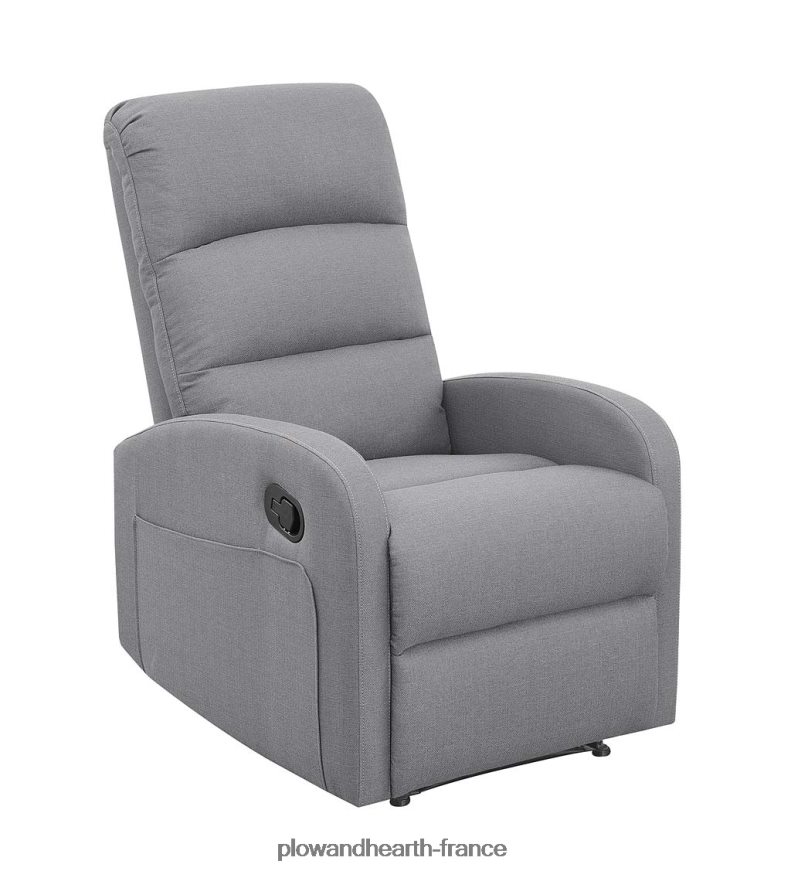 Fauteuil inclinable manuel rembourré emilia - gris Plow & Hearth 8642F62027 meubles