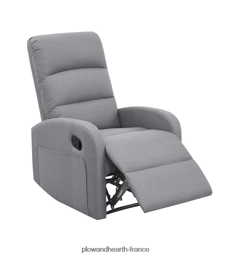 Fauteuil inclinable manuel rembourré emilia - gris Plow & Hearth 8642F62027 meubles