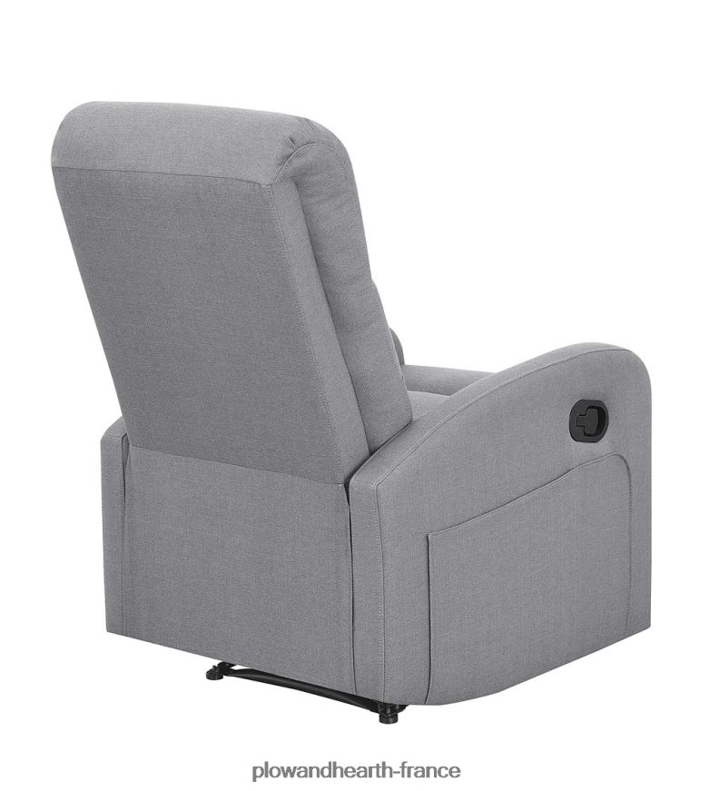 Fauteuil inclinable manuel rembourré emilia - gris Plow & Hearth 8642F62027 meubles