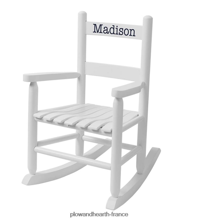 bascule à dossier échelle en chêne pour enfant - personnalisation facultative Plow & Hearth 8642F62029 meubles